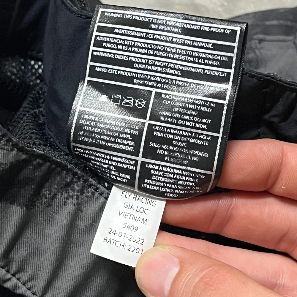 Fly Racing Radium Kids Grey Black Camo Bicycle Motocross Pants Size 24